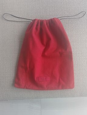 Valentino Garavani red velvet accessory pouch